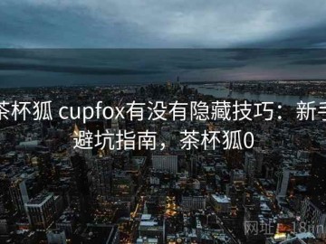 茶杯狐 cupfox有没有隐藏技巧：新手避坑指南，茶杯狐0
