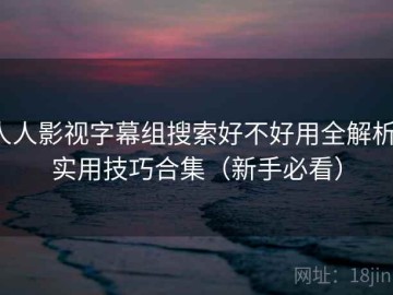 人人影视字幕组搜索好不好用全解析：实用技巧合集（新手必看）