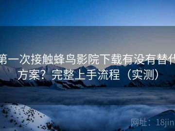 第一次接触蜂鸟影院下载有没有替代方案？完整上手流程（实测）