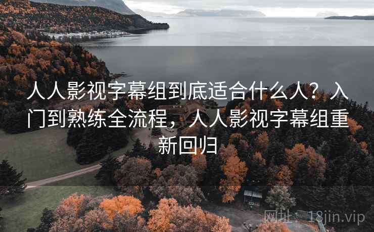 人人影视字幕组到底适合什么人？入门到熟练全流程，人人影视字幕组重新回归