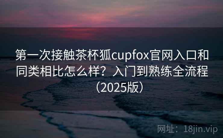 第一次接触茶杯狐cupfox官网入口和同类相比怎么样？入门到熟练全流程（2025版）